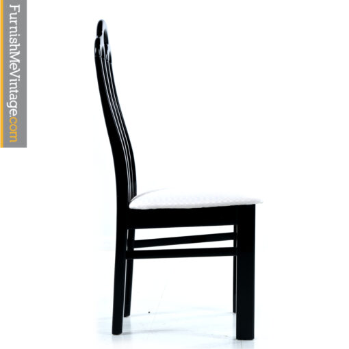 black dining chairs