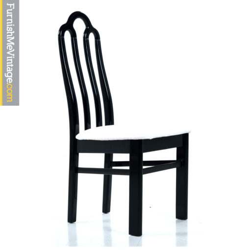 modern black dining chair