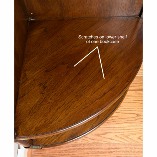 Scratches on lower shelf