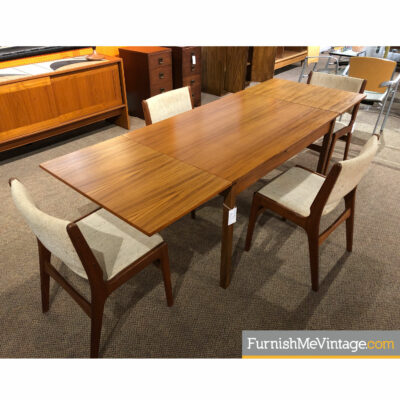 teak expanding dining table