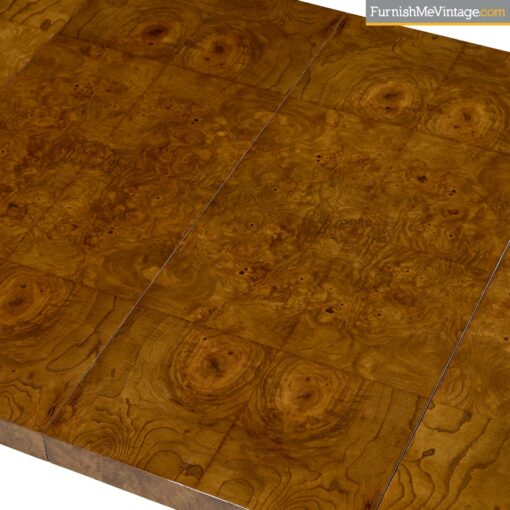 burl wood modern dining table