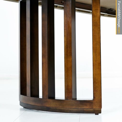 modern burl dining table by century