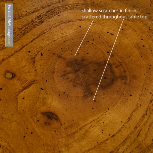 oval burl dining table by century