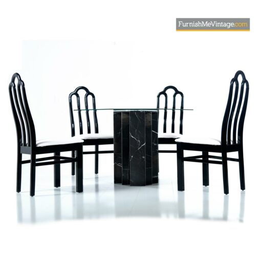 black marble table asian modern