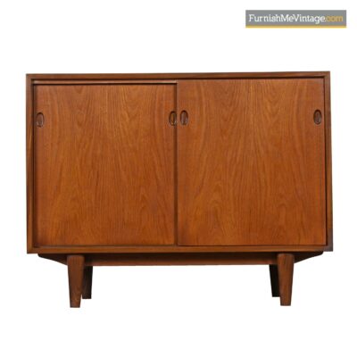 Arne vodder danish teak record cabinet credenza