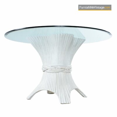 mcguire wheat sheath bamboo dining table