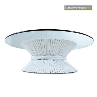 rattan wheat sheath coffee table