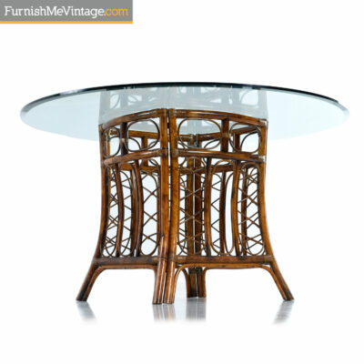 boho tommy bahama rattan dining table