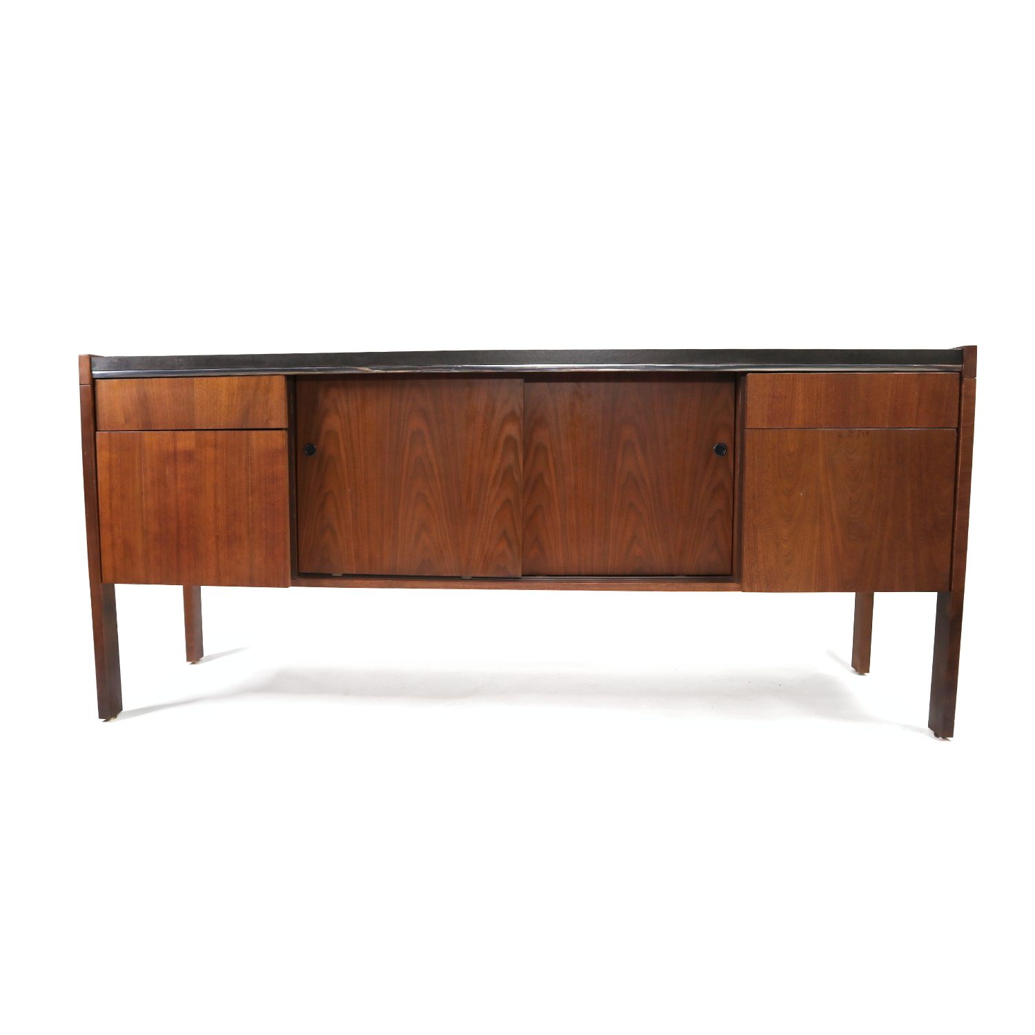 Mid Century Modern Biltrite Walnut Office Credenza