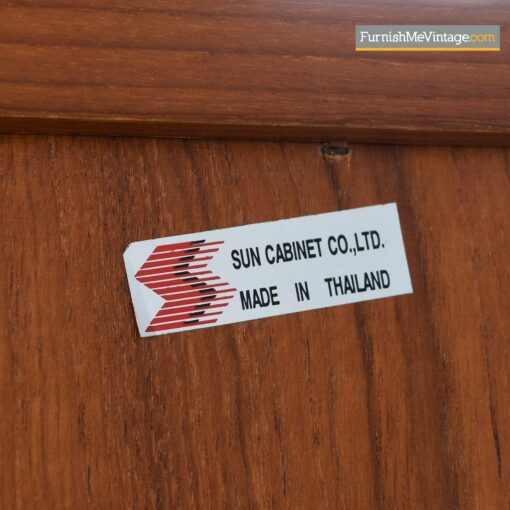 sun cabinet teak bookcase hutch