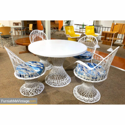 russell woodard fiberglass vintage patio set