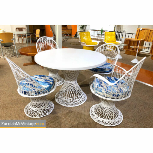 russell woodard fiberglass vintage patio set