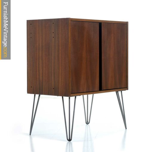 danish teak record player cabinet