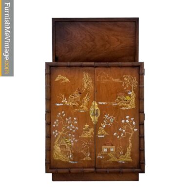 lane oriental bar bamboo trim
