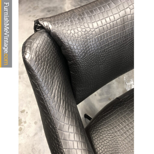 faux gator skin task chair