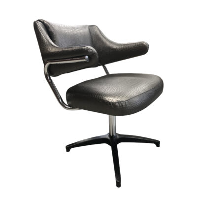 faux gator swivel chair
