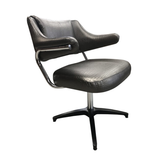 faux gator swivel chair