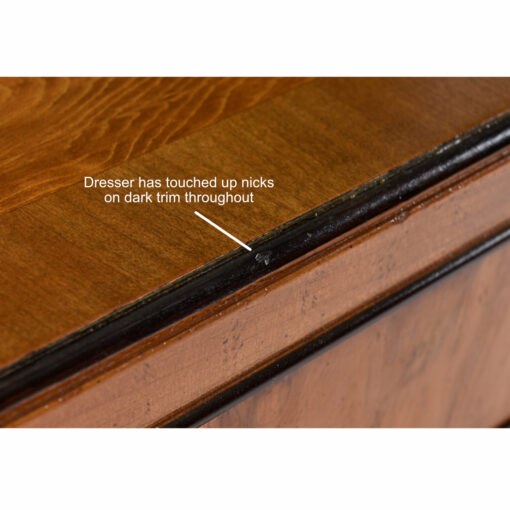 Dark trim on Drexel Avenues dresser
