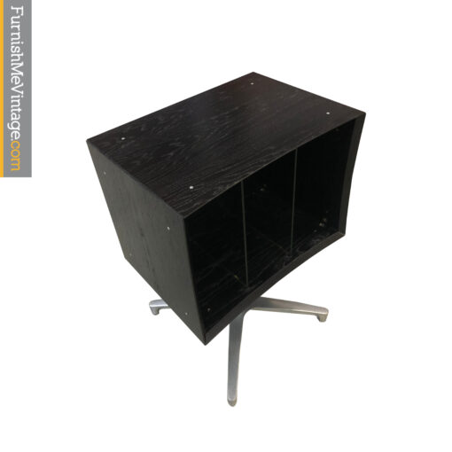 mid-century modern quadraspire record cabinet