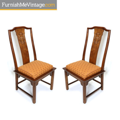 China Hua Chinese Oriental Dining Chairs by Century Furniture