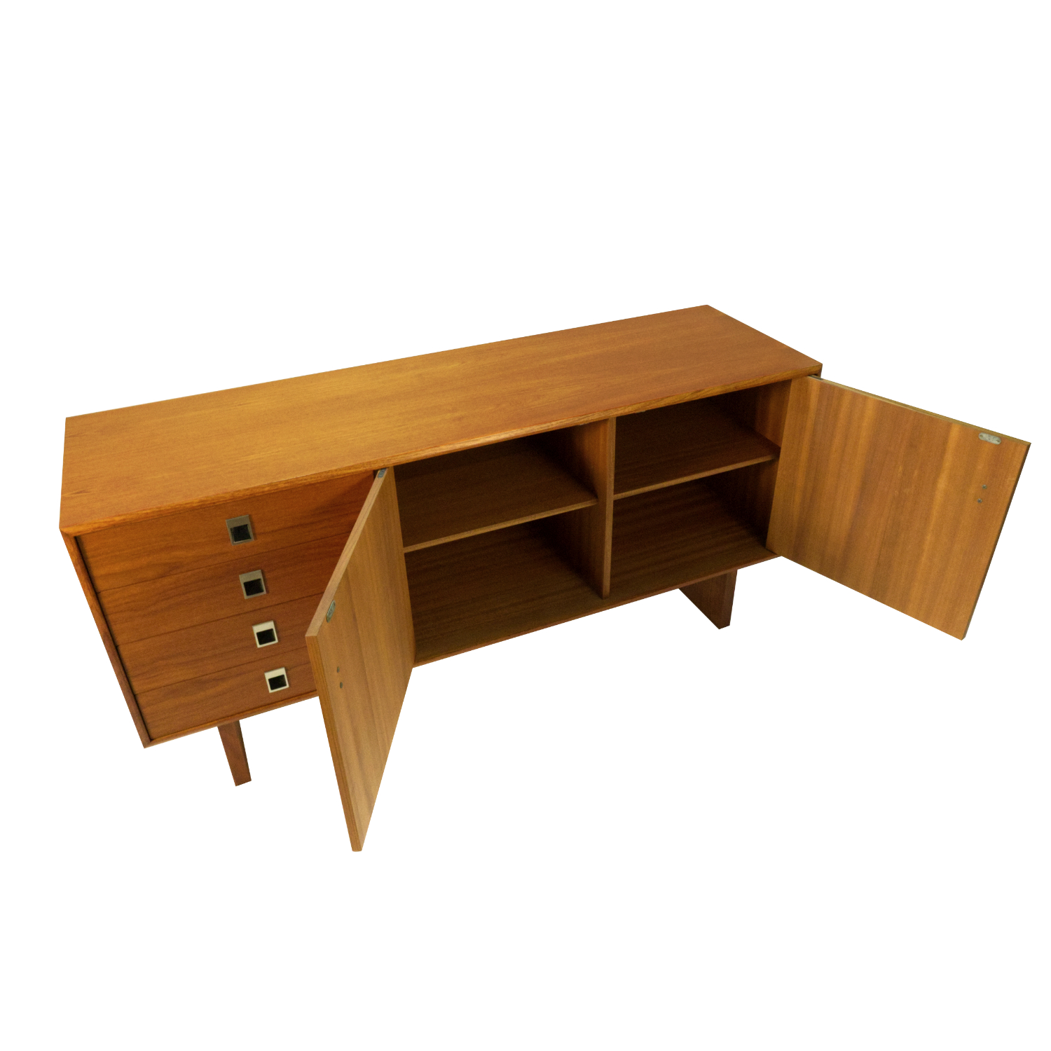 MidCentury Modern Teak Credenza Petite and Low Profile