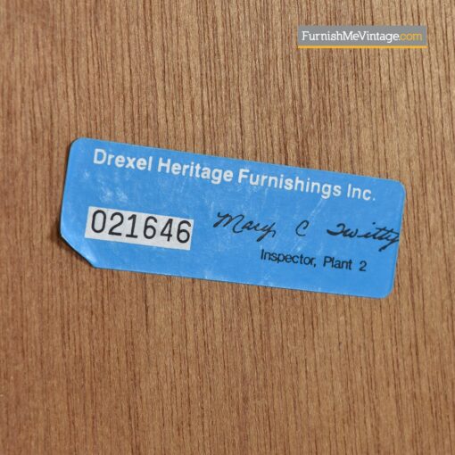 Drexel Avenues burl wood birds eye mirrors gold trim