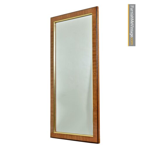 Drexel Avenues burl wood birds eye mirrors gold trim