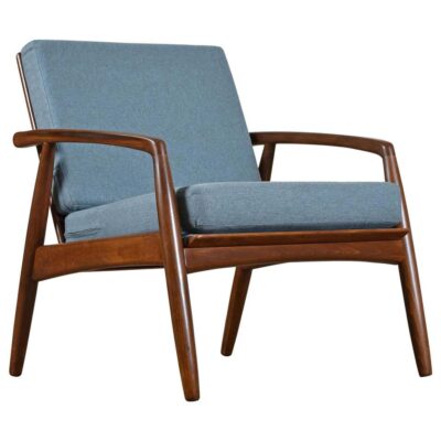 Blue Svend Madsen Danish arm chair