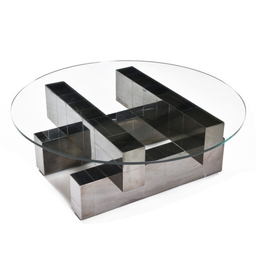 Paul Evans gunmetal gray Cityscape coffee table