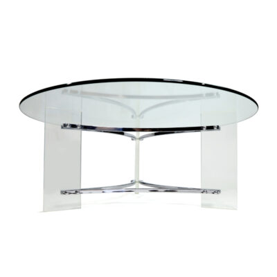 Lucite Charles Hollis Jones Round coffee table