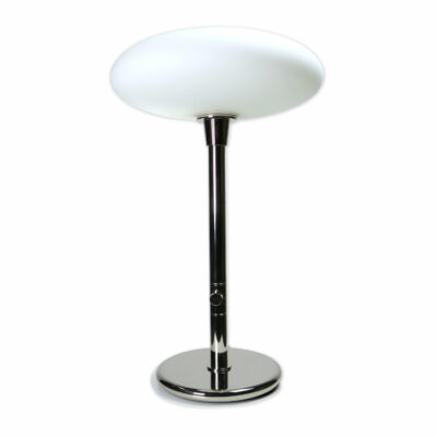 Chrome mushroom table lamp white saucer diffuser