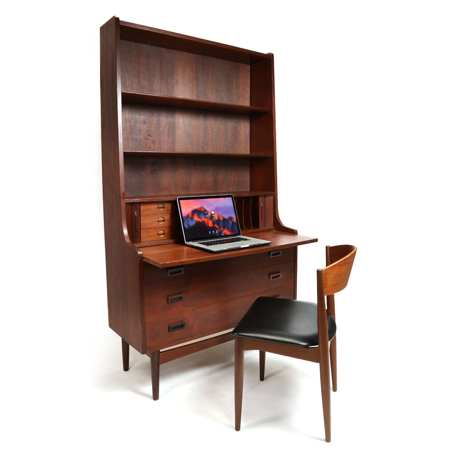 Creatice Secretary Desk With Bookcase for Large Space