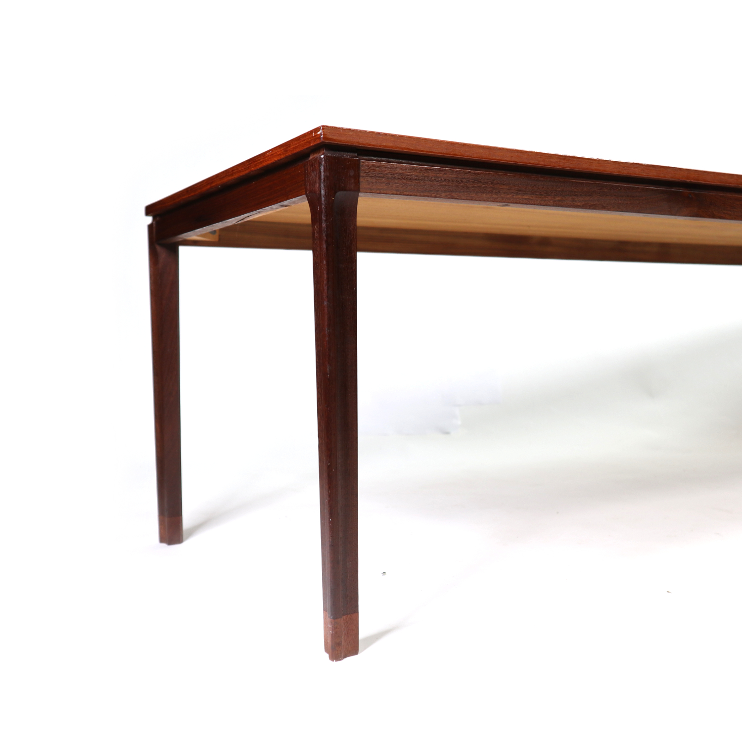 Rectangular Mid-Century Modern Long Narrow Danish Teak ...