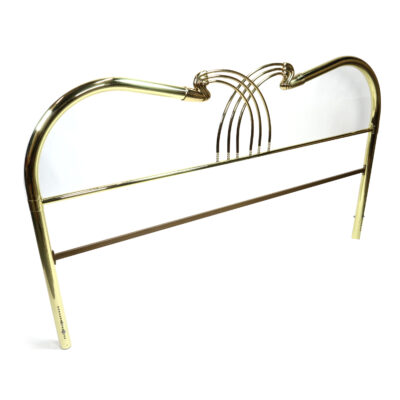 Gold Brass vintage king size bed headboard