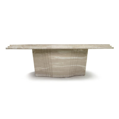 Art Deco travertine coffee table