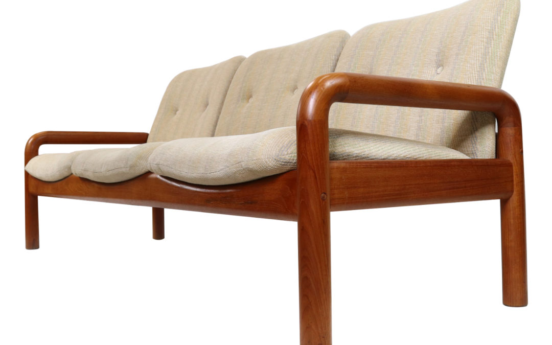 Vintage DScan Solid Teak Danish Modern Sofa Couch