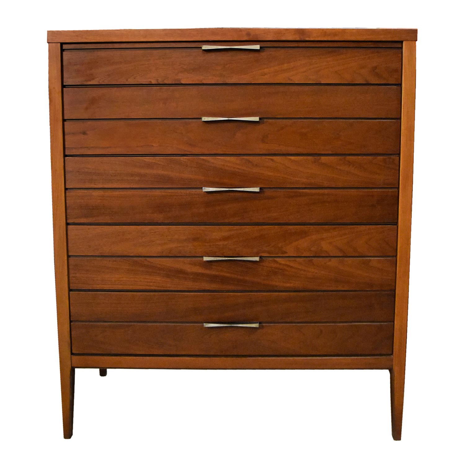 Lane Tuxedo Rosewood and Walnut Bow Tie Bedroom Dresser