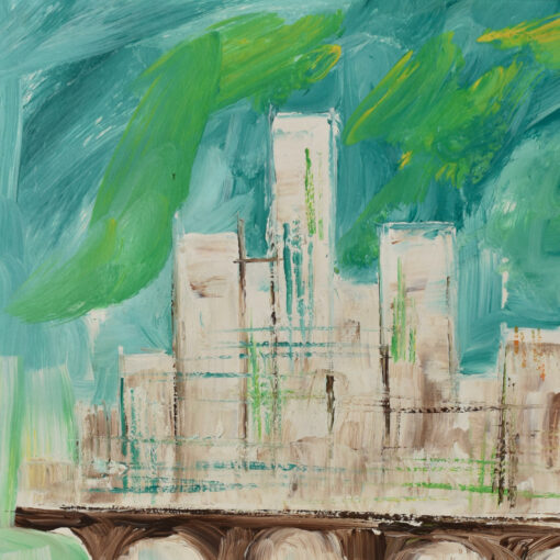 Lemark cityscape sailboat painting