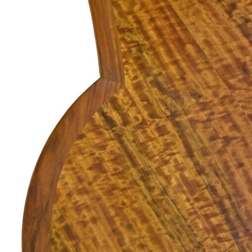 kidney bean shaped mahogany mid century modern dining table