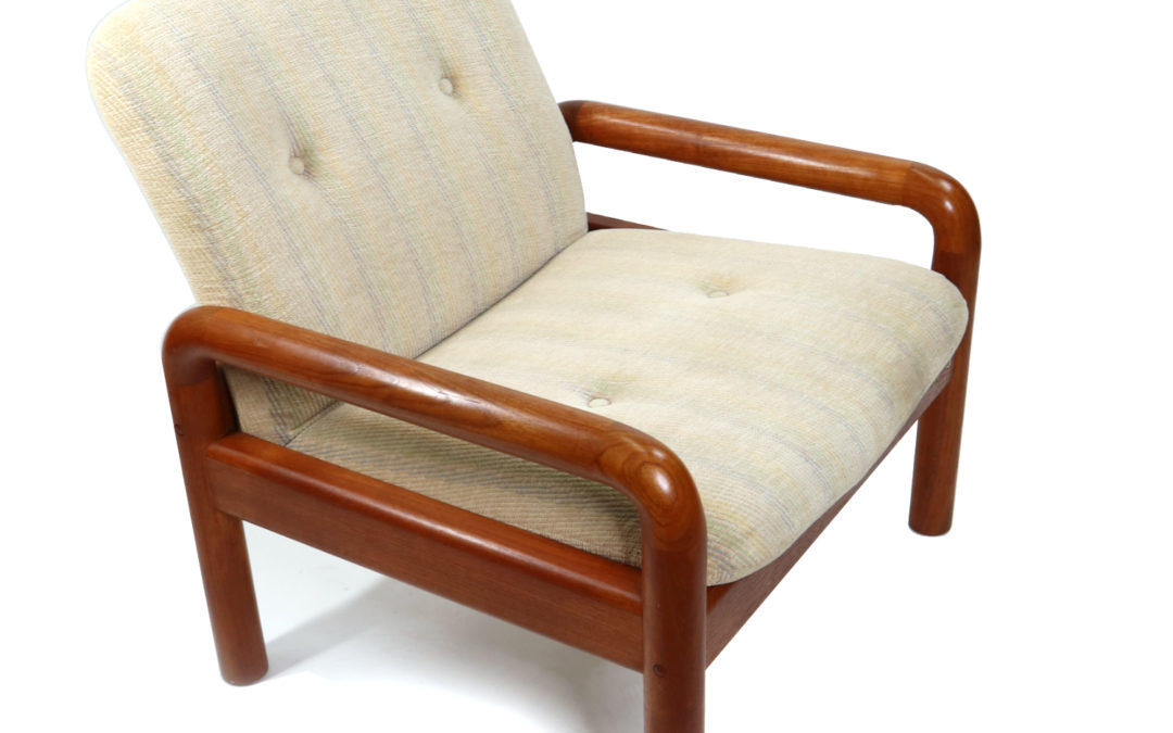 DScan Vintage Solid Teak Danish Modern Armchair