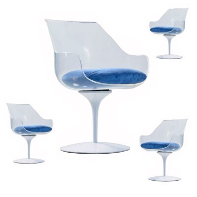 Lucite Champagne Laverne Chairs