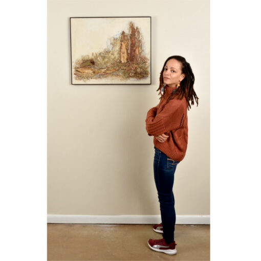 Irma Baker Mixed Media Landscape Earthen Painting