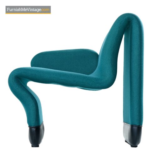 jan ekselius teal tweed lounge chairs