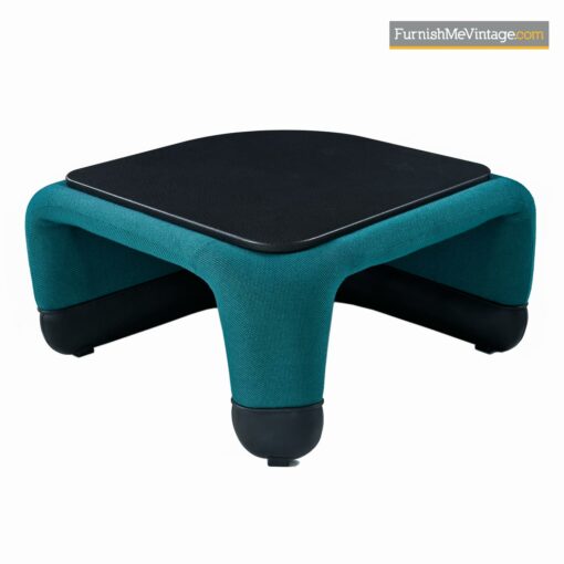 jan ekselius teal tweed sectional
