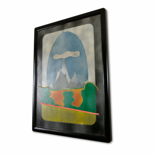 Mario Padovan Paeaggio Op Art Painting