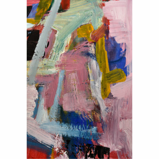 D Puertas abstract expressionist mixed media painting