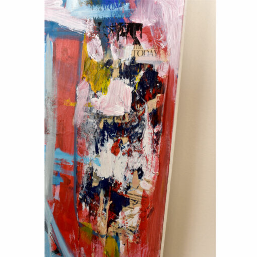 D Puertas abstract expressionist mixed media painting