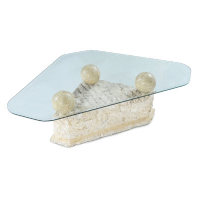 Tessellated stone coffee table macon