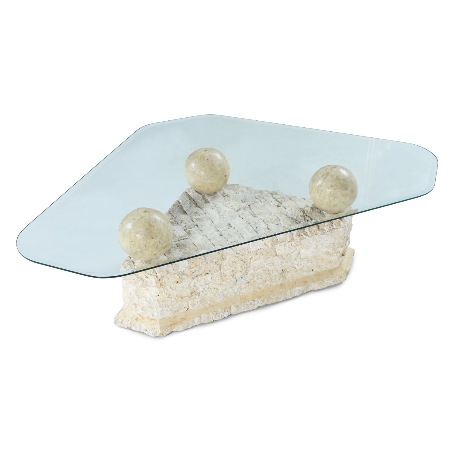 Natural Stone Coffee Tables / Coffee Table Round O80xh45 Cm Black Marble Indomarmer - Its rectangular top is of beautifully polished stone in blue, green and greyish shades with intricate irregular lines.
