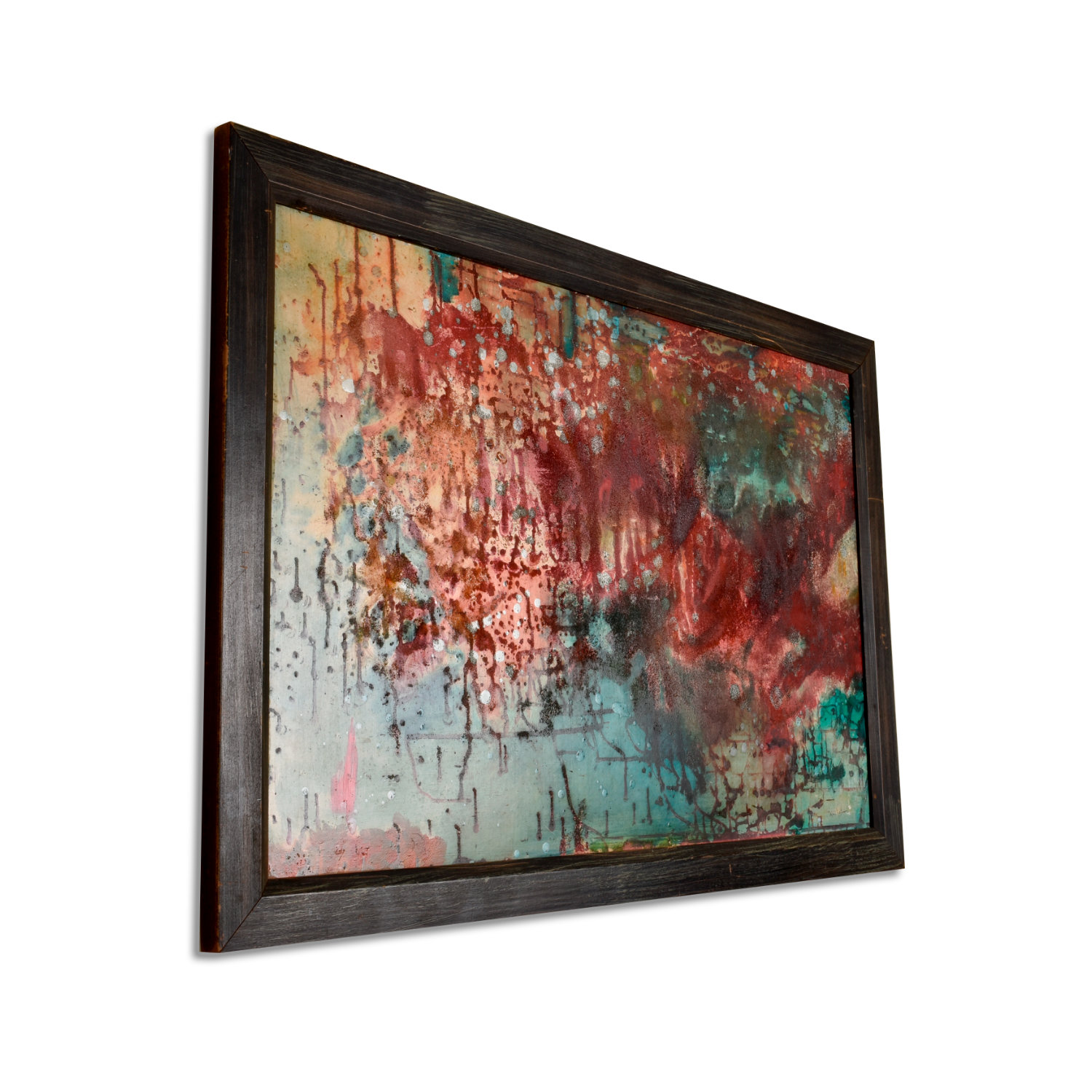 Mid Century Modern Abstract Expressionist Painting by Hofmann Finland Mid Century Modern Abstract Expressionist Painting by Hofmann Finland